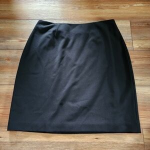 Caslon Pencil Skirt Womens 12 Black Straight Career Above Knee
